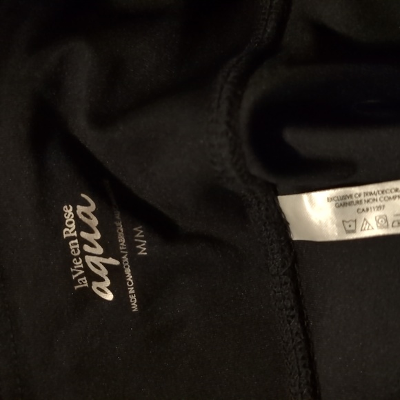 NWT 2 PAIRS La Vie En Rose Aqua LEGGINGS - Picture 4 of 5